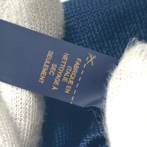 LOUIS VUITTON M77007 Cravat Vivienne Accessories Necktie silk Navy - Picture 6 of 10